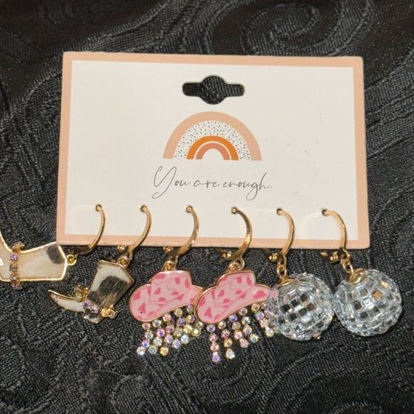 Rhinestone Cowgirl earring trio - Picture 1 of 5